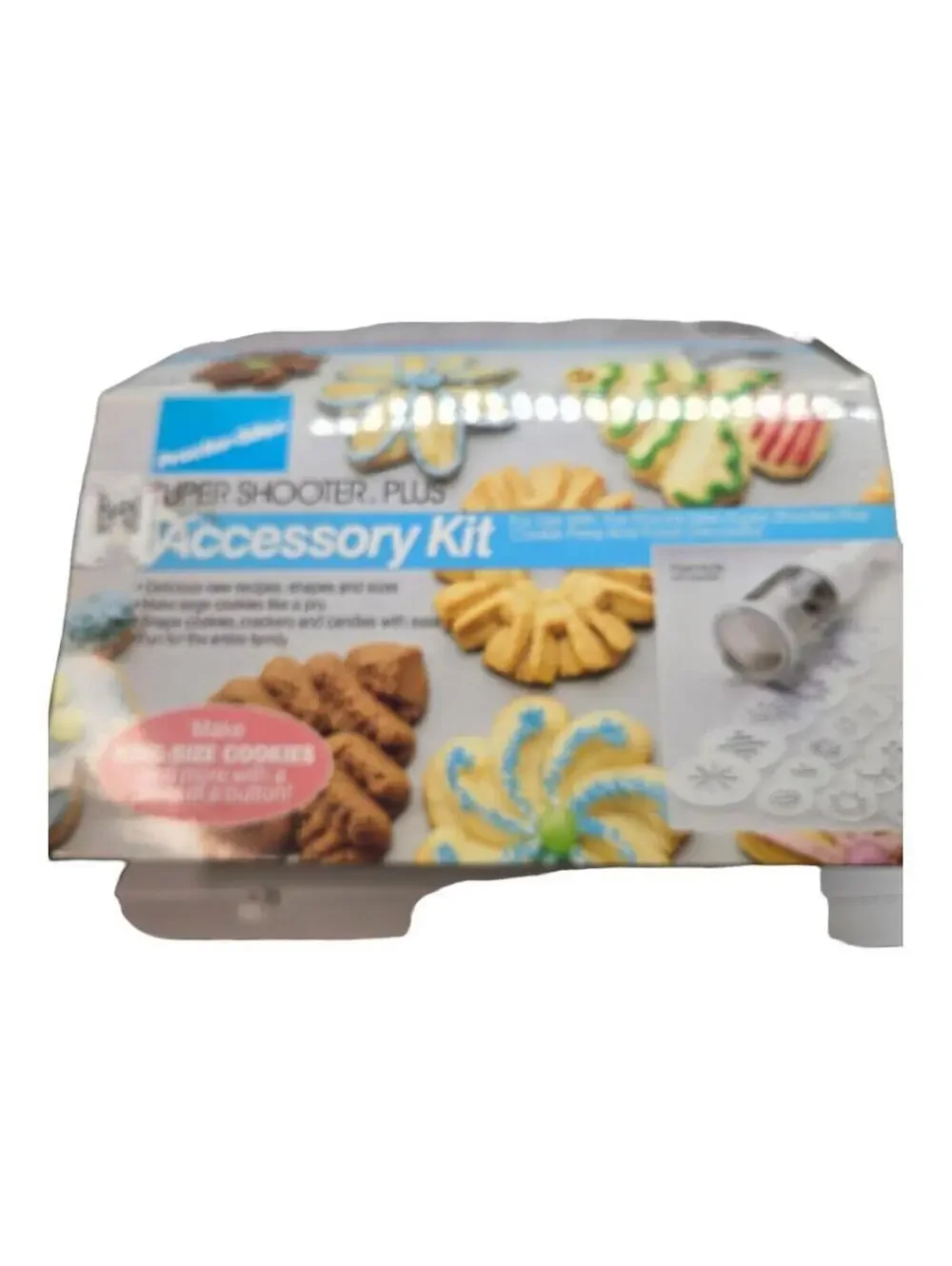 Unused Complete Proctor Silex Super Shooter Plus Accessory Kit King Size Cookies